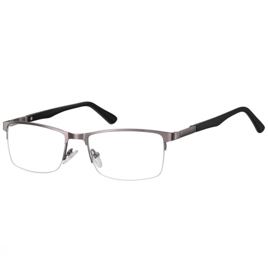 Żyłkowe oprawki korekcyjne zerówki okulary unisex 996D szare